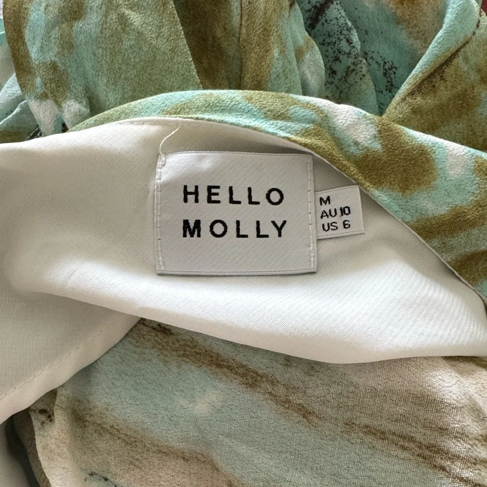 Holly Molly FULL TIME GLAM GIRL MIDI DRESS MINT size 6 - Picture 6 of 7